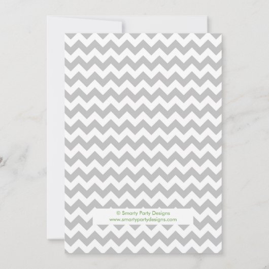 Twee Baby shower-uitnodigingen met twee kleine of Kaart (Achterkant)