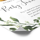 Twee Baby showers met een gleuf raden het Baby voe Poster (Hoek)