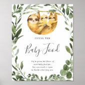 Twee Baby showers met een gleuf raden het Baby voe Poster