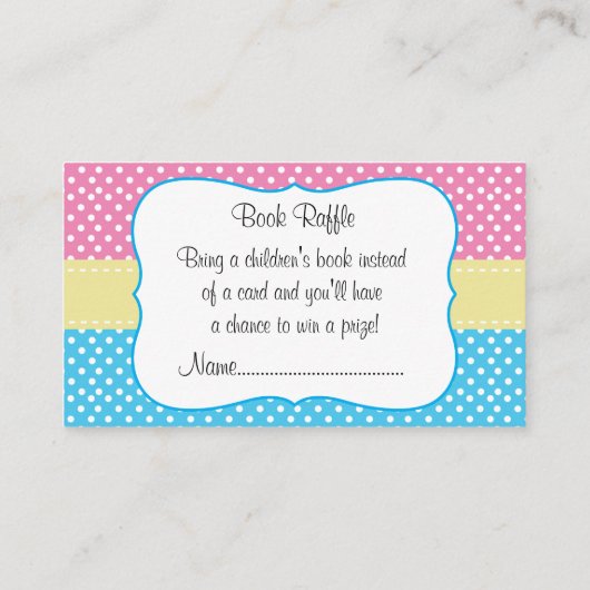 Twee Baby showers - twee erwten in een pod boek ra Informatiekaartje (Achterkant)