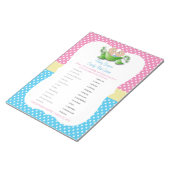 Twee Baby showers - twee erwten in een Snoep met p Notitieblok (Schuin)