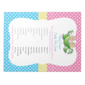 Twee Baby showers - twee erwten in een Snoep met p Notitieblok (Voorkant)