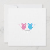 Twee Baby showers uitnodiging (Achterkant)