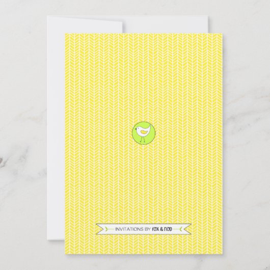 Twee Baby showers uitnodiging (Achterkant)