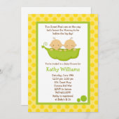 Twee Baby showers uitnodiging (Voorkant / Achterkant)