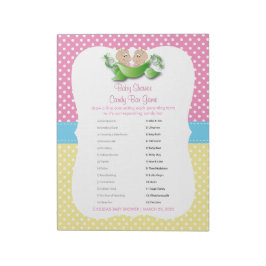 Twee babymeisjes - twee erwten in een Snoep met pe Notitieblok