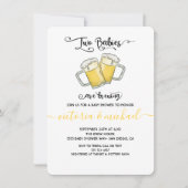 Twee baby's brouwen met een schoenspanner kaart (Voorkant)