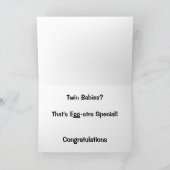 Twee baby's? Dat is Eg-stra Special. Kaart (Binnen)