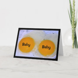 Twee baby's? Dat is Eg-stra Special. Kaart
