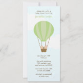 Twee baby's in een ballon kaart (Voorkant)