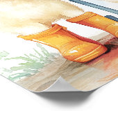 Twee Baby's op een regenachtige dag Poster (Hoek)