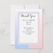 Twee babyschoenen - Jongen en meisjes Kaart (Achterkant)