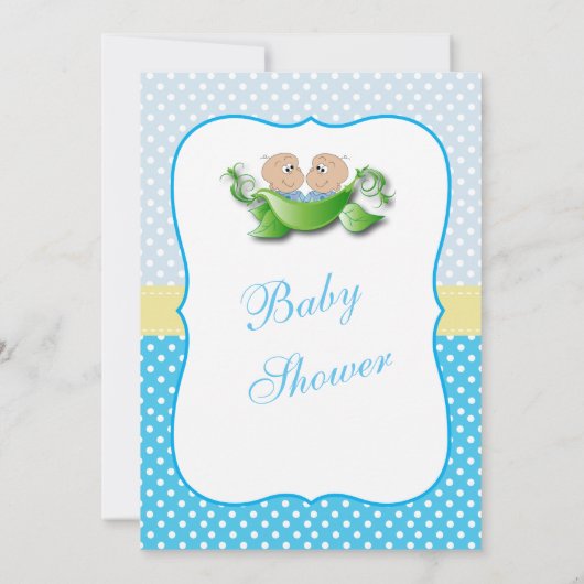 Twee babyschoenen - twee erwten in een peul kaart (Achterkant)