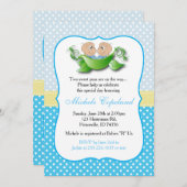 Twee babyschoenen - twee erwten in een peul kaart (Voorkant / Achterkant)