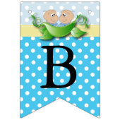 Twee babyschoenen - twee erwten in een peul vlaggetjes (Derde vlag)