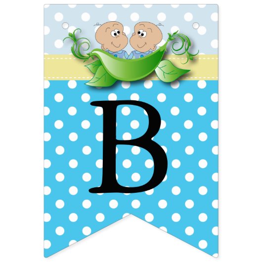 Twee babyschoenen - twee erwten in een peul vlaggetjes (Derde vlag)