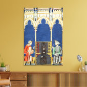 Twee backgammaspelers canvas afdruk (Insitu (Woonkamer))