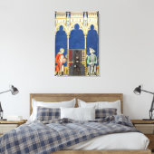 Twee backgammaspelers canvas afdruk (Insitu (Slaapkamer))