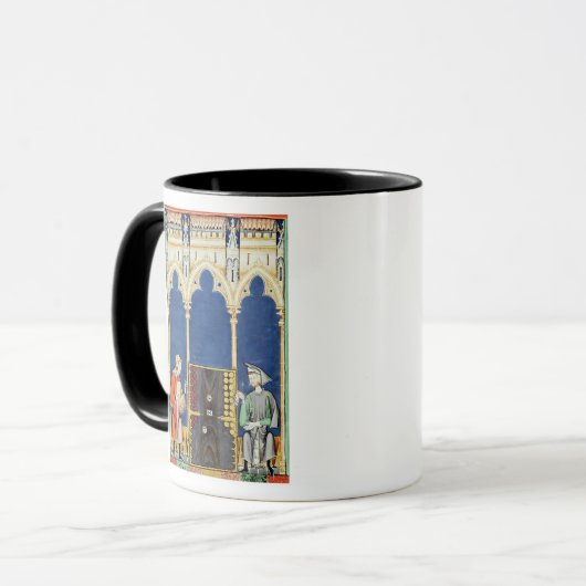 Twee backgammaspelers mok (Voorkant links)