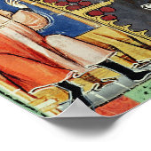 Twee backgammaspelers poster (Hoek)