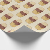 Twee bakkerijbeker cadeaupapier (Hoek)