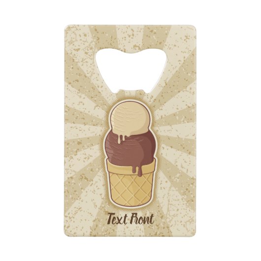 Twee bakkerijbeker creditkaart flessenopener (Voorkant)