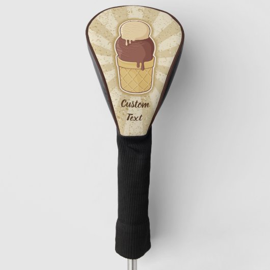 Twee bakkerijbeker golfheadcover (Voorkant)