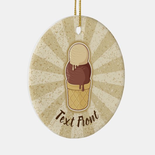 Twee bakkerijbeker keramisch ornament (Rechts)