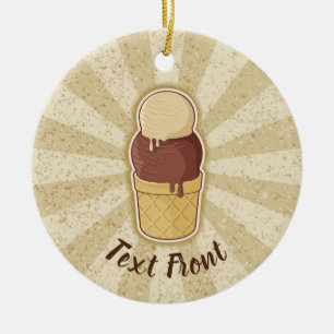 Twee bakkerijbeker keramisch ornament