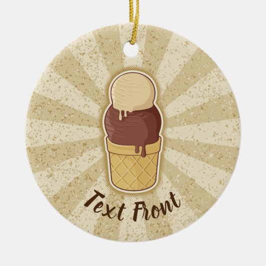 Twee bakkerijbeker keramisch ornament (Voorkant)