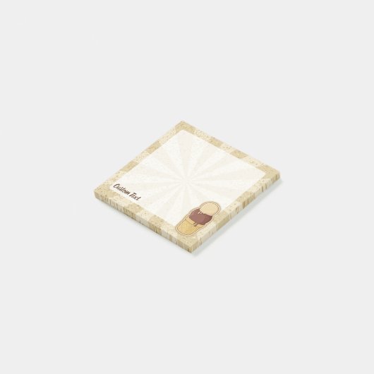 Twee bakkerijbeker post-it® notes (Schuin)