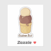 Twee bakkerijbeker sticker (Vel)