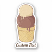 Twee bakkerijbeker sticker (Voorkant)