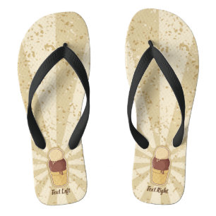 Twee bakkerijbeker teenslippers