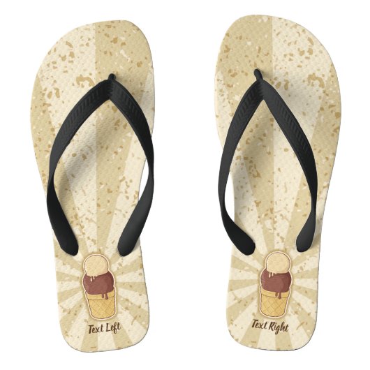 Twee bakkerijbeker teenslippers (Voetbed)