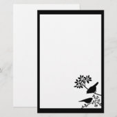 Twee bakkerijpapier voor vogels briefpapier (Voorkant / Achterkant)
