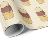 Twee ballen ijs cup cadeaupapier (Rol Hoek)