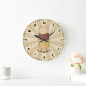 Twee ballen ijs cup groot uurwerk grote klok (Huis)
