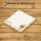 Twee ballen ijs cup post-it® notes