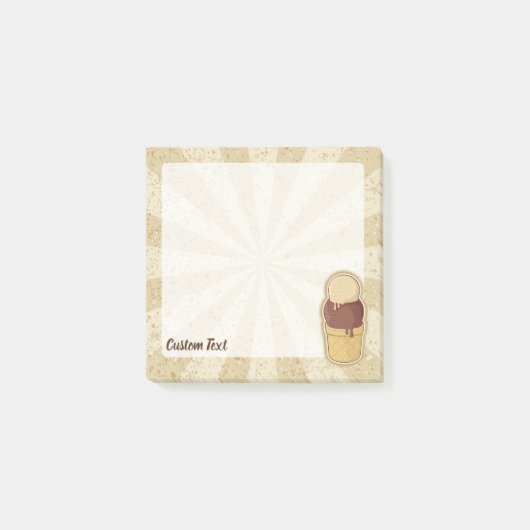 Twee ballen ijs cup post-it® notes (Voorkant)