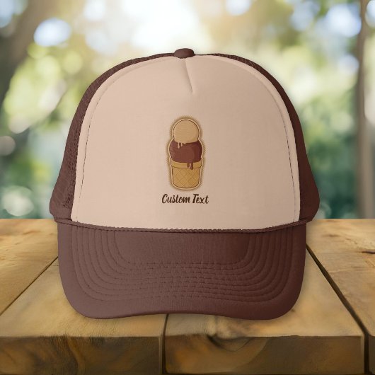Twee ballen ijsbekercup trucker pet