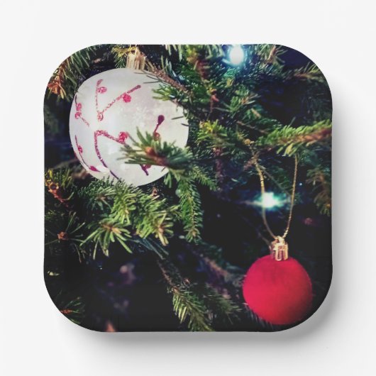 Twee ballen papieren bordje (Voorkant)