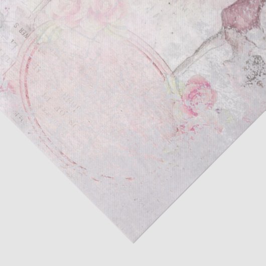 Twee Ballerina Dancers Decoupage Tissuepapier (Detail)