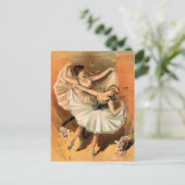 Twee Ballerina's briefkaart (Staand voorkant)