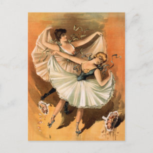 Twee Ballerina's briefkaart