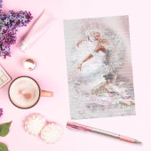 Twee Ballerinas Dance Lined Briefpapier