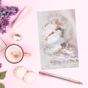Twee Ballerinas Dance Lined Briefpapier