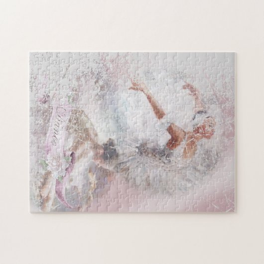 Twee ballerina's dansen legpuzzel (Horizontaal)