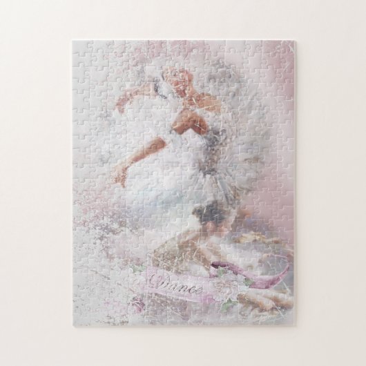 Twee ballerina's dansen legpuzzel (Verticaal)