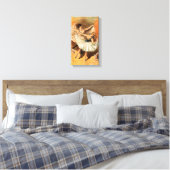 "Twee Ballerina's" gewikkeld canvas print (Insitu (Slaapkamer))
